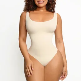 Midja mage shaper bodysuit thong korsett slingrande mantel kvinna platt belly shapewear midje tränare fajas kropp form fyrkantiga nackt tankar bodysuit 231122