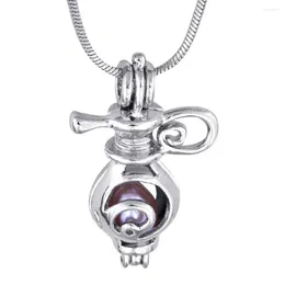 Catene Est Cage Pendenti Perla Moda Bella Desiderio Gemma Perline Locket Charm Montaggi Gioielli fai da te 5 pezzi P28