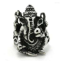 Ringos de cluster 1PC Design de moda 316L Chegada de aço inoxidável Hight Hight Quality Buddha Ring por atacado Preço