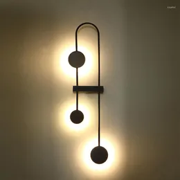 مصابيح الجدار الحديثة LED مثبتة مصباح قرن الوعل الشمع