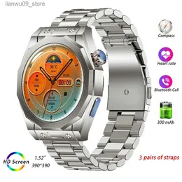 Wristwatches Z83 Max Smart Watch for Men Women NFC Smartwatch Men's Wristwatch Straps Waterproof Wrist Watches Fitness Bracelet With 3 StrapsQ231123
