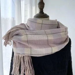 Écharpes d'hiver écharpe femmes cachemire chaud Pashmina Plaid imprimé femme enveloppes épais doux Bufanda longs gros glands châles Bandana