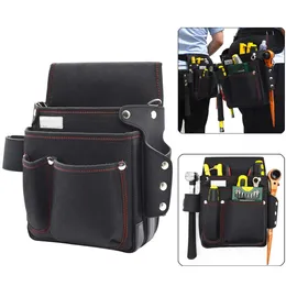 Borsa per attrezzi Borsa per attrezzi resistente Tasche multiple Custodia verticale per elettricisti Falegnami Borsa da lavoro con clip da cintura 231122