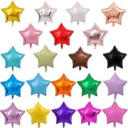 Party Decoration 18-Inch Five-Pointed Star Aluminum Film Helium Balloon Holiday Birthday Christmas Supplies