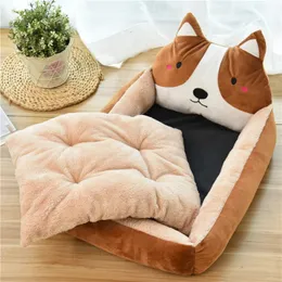 kennels pens Rectangle Dog Bed Sleeping Bag Kennel Cat Puppy Sofa Pet House Winter Warm Nest Soft Beds Portable for Pets Cats Basket 231122