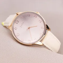 Zegarek Julius Lady Women's Watch Japan Quartz Hours Top Fashion Dress Prosta bransoletka zespół Big Skórzany Szkolna dziewczyna prezent urodzinowy