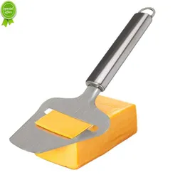 New LMETJMA Stainless Steel Cheese Slicer Heavy Duty Plane Cheese Cutter Non-Stick Cheese Slicer Knife Server KC0331