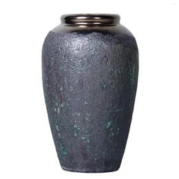 Vase Vintage Smoke Ceramic Vase 7 "D x 12" H-あなたの家のための職人のピース