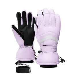 Skidhandskar Copozz Winter Ski Gloves Hipora Membran Thinsulate Snowboardhandskar Termisk varm beröringsskärm Skidhandskar Män kvinnor 231123