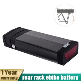 48V EBIKE BATTERI 20AH 17,5AH bakre rackelektriska cykelbatterier 36V 25An litiumjonbatteri för 350W 500W 1000W Motorsats