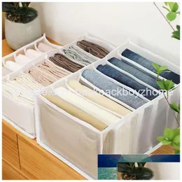 Opbergdozen Binnen Nieuwe jeans doos opvouwbare gaascompartiment ondergoed divider der kast kleding organisator sorteer gereedschap fabriek pr otvho