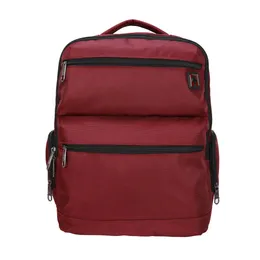 Unisex reisbackpack met bagage passhrough hoes, kastanjebruin