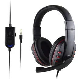Siyah oyun kulaklığı mikrofon stereo surround kulaklık 3 5mm kablolu PS4 Xbox PC Bilgisayar243A