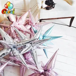 Party Decoration 12pcs Explosion Star Balloons Birthday Wedding Water Drop Cone Foil Balloon Supplies 230422