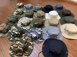 BERETS 2023 CAMOUFLAGE TACTICAL CAP MIRITALY BOONIE HAT US ARMY CAPS CAMO MEN OUTDOOR SPORTS SUNバケツ釣りハイキング狩り