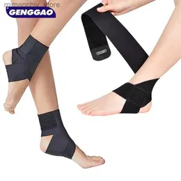 Supporto per caviglia 1 pezzo Avvolgimenti per caviglia ultrasottili ad alta elasticità Supporto per tutore per caviglia per uomo Donna Compressione regolabile Ank Seves per la corsa Q231124