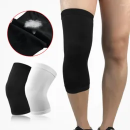 Joelheiras 1pcs compactação suporta manga protetor elástico kneepad brace gym esportes de basquete de vôlei