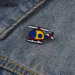 Brosches Cartoon Airplane Childhood Emamel Pins Memory Brosch Ryggsäck LAPEL Kläder Badge Aircraft Jewelry for Kids Friends Wholesale