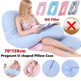 Maternity Pillows 70x130cm Pregnant Women Cotton Pillowcase Side Sleepping Bedding Pillow Case U-shaped Maternal Cushion Cover for Pregnancy Women 231123