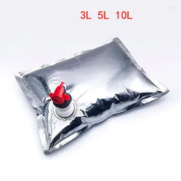 Storage Bags Red Wine Bag Aluminum Foil Large 3/5/10L With Valve Water Liquid Seal Beer Drinks Business Transport Packaging