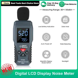 Noise Meters Mini Digital LCD Display Noise Meter Ljudnivå Mätare Multifunktion Brus Mätinstrument Decibel Tester 30-130DBA ST9604 231123
