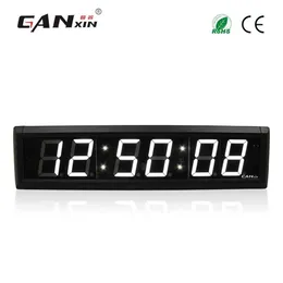 Ganxin2 3 tum 6 siffror LED Wall Clock White Color LED Timer 7 Segment Display Countdown With Remote Control2207