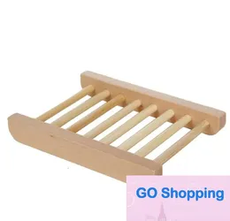 Wholesale Natural Bamboo Wooden Soap Dishes Wood Soaps Tray Holder Storage Rack Plate Box Container for Bath Shower Bathroom 50pcs Quatily