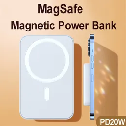 Magsafing Magnetic Wireless Power Bank 10000MAH быстро зарядка переносного зарядного устройства для iPhone 12 13 13PROMAX Mobile Phone 5000MAH PowerBank