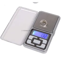 wholesale Digital Scales Digital Jewelry Scale Gold Silver Coin Grain Gram Pocket Size Herb Mini Electronic backlight 100g 200g 500g fast shipment