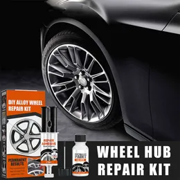 New Car DIY Alloy Wheel Repair Kits Adhesive General Silver Auto Rim Care Dent Scratch Surface Damages Wheel Hub Repair Set