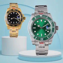 رجال غاطس رجالي لوكسوريس الساعات الميكانيكية الأوتوماتيكية wristwatch الفولاذ المقاوم للصدأ مشاهدة العلامة التجارية أعلى الرجال الساعات المائية