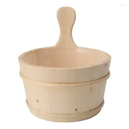 식기 세트 Sauna Bucket Spoon 세트 및 Ladle Leakproof with Steam Room with Steam Room