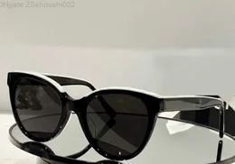 Damen-Sonnenbrille mit Schmetterlingsmotiv, beige, schwarze/graue Gläser, Cat-Eye-Sonnenbrille, UV400-Schutzbrille mit Box, RPOF