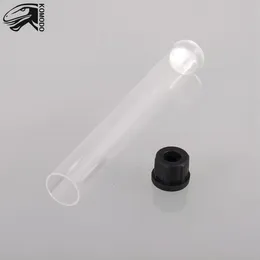 Acessórios de tubo transparente de plástico com tampa de silicone para proteção de embalagem de cartucho Vape 0,5ml 1,0ml Atomizador personalizável