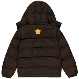 Trpstar inverno para baixo jaqueta parka jaqueta bordada masculina inverno casual moda preto casaco quente tamanho xs-xl 7y4mn