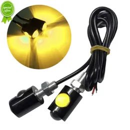 2Pcs 12V Motorcycle LED Eagle Eye Light License Plate Lights Motorcross Bicycle Colorful Turn Signal Lamp Daytime Running Lamp