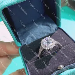 Anéis de engajamento de luxo de anel de diamante para mulheres designers solitados anel de alta qualidade para mulheres com caixa
