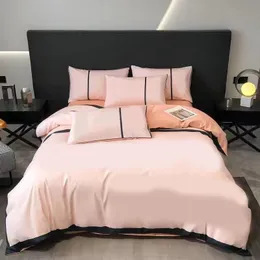 Designer de cama 4 pçs conjunto completo estilo europeu na moda elegante comum consolador conjunto rainha tamanho lazer confortável conjunto cama luxo jf017 b23