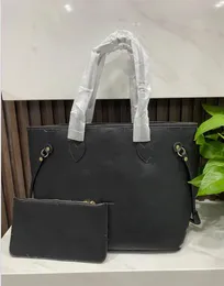 2023 de alta qualidade designers quentes bolsas de couro bolsas de ombro femininas com carteira bolsa composta bolsa senhora totes 2 pçs/set m40156