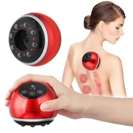 Back Massager Electric Cupping gua sha Vacuum Suction Cups EMS Anti Cellulite Magnet Therapy Guasha Scraping Fat Body massager 231124