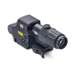 Tactical HHS 558 Holographic Red Dot Scope With Red Coating Lens And G33 Magnifier Hunting Rifle 3X Magnification Optics Switch to Side STS Quick Detachable QD Mount