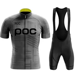 Rcc poc conjuntos de ciclismo mountain bike uniforme verão mans conjunto camisa ciclismo estrada bicicleta mtb wear 220621314u