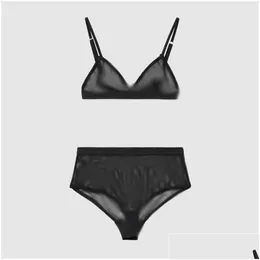 ملابس المنزل الشبكة الفاخرة ملابس داخلية النسيج Y Womens infertible inferclothes relegant Lingerie Designer Bra Bra Set Drop Droper Gard Otmel