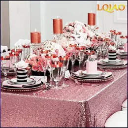 Сторонная ткань Royaltime Sequin Tablecloth Overlay Square 50 "x50" Fuchsia/Pink Gold/Silver/Searchagne