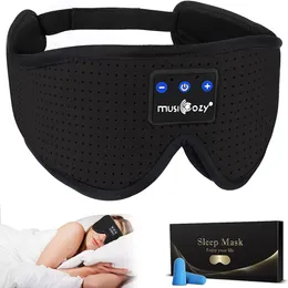 Schlafkopfhörer Atmungsaktive 3D-Schlafkopfhörer Kabellose Musik-Augenmaske Schlaf-Ohrhörer für Seitenschläfer Tech-Gadgets Einzigartige Geschenke,Schwarz