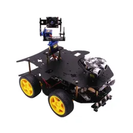 Raspberry Pi 4WD Smart Robot AI Vision Wi -Fi HD 카메라 트랙 PIC FPV 원격 제어 자동차 PI 4B 3B+ 자습서를 따르십시오.