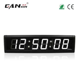 Ganxin2 3 Zoll 6-stellige LED-Wanduhr, weiße Farbe, LED-Timer, 7-Segment-Anzeige, Countdown mit Fernbedienung287R