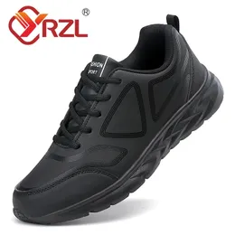 Scarpe eleganti YRZL Scarpe da ginnastica per uomo Alta qualità Casual Autunno Inverno Tempo libero Outdoor Antiscivolo Maschile in pelle artificiale Sport 231123