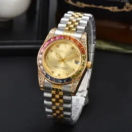 Ladies Quartz titta på mekaniska kvinnor klockor rostfritt stål strap diamant armbandsur designer montre de luxe armbandsur gåva