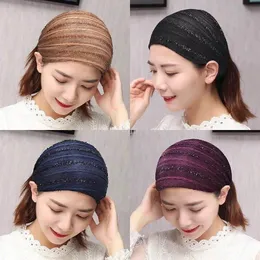 Mulheres faixas de cabelo lenços bandana retro bandagem elástica menina larga bandana impressão ampla headwrap headpiece hairband senhoras acessórios para o cabelo